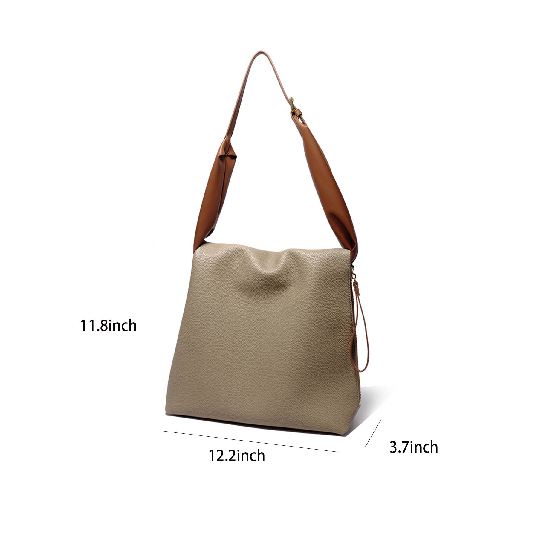 Large Genuine Wearable Leather Tote bag 7