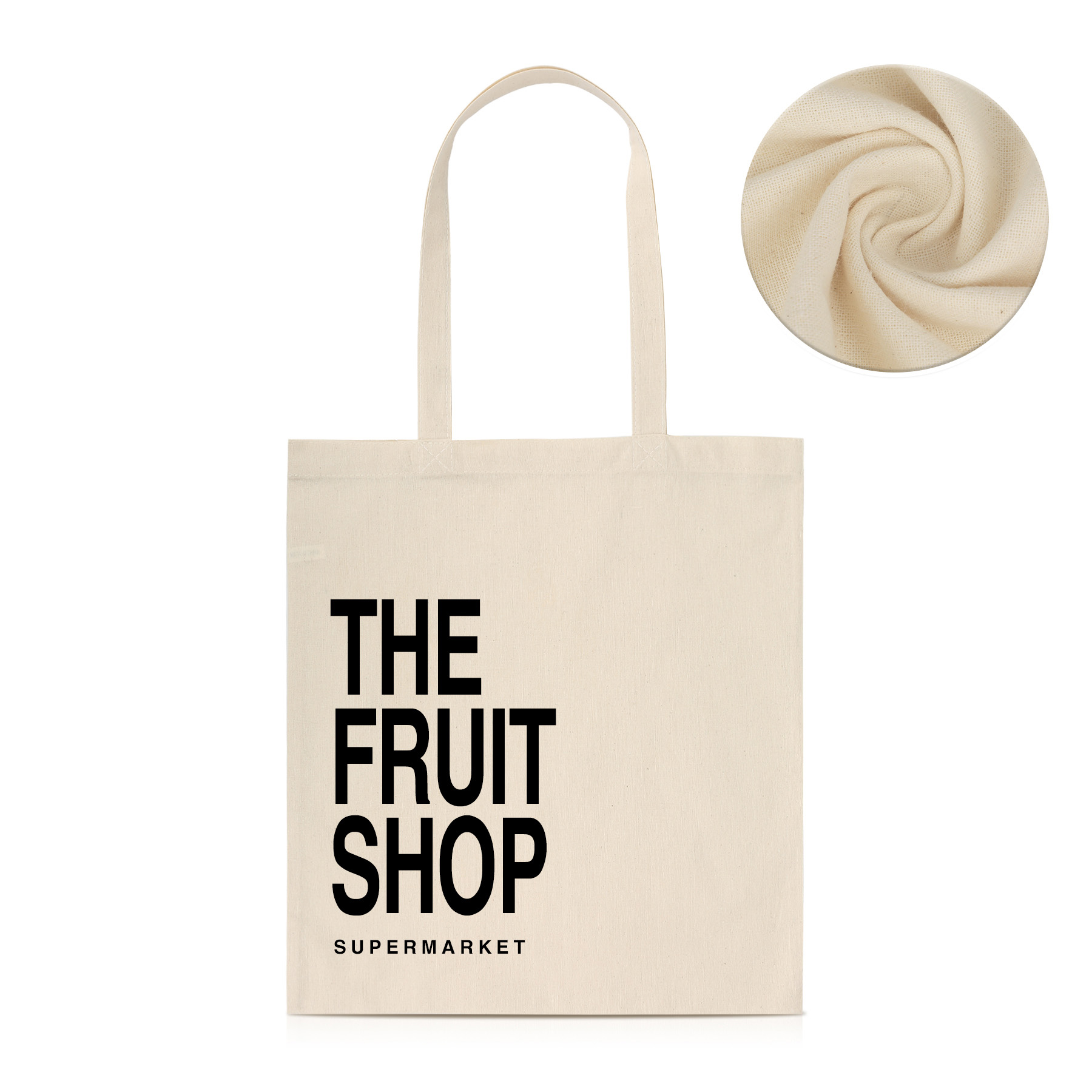 5oz Cotton Natural Convention Tote Bag(14.5''X16'') (Ocean) 3