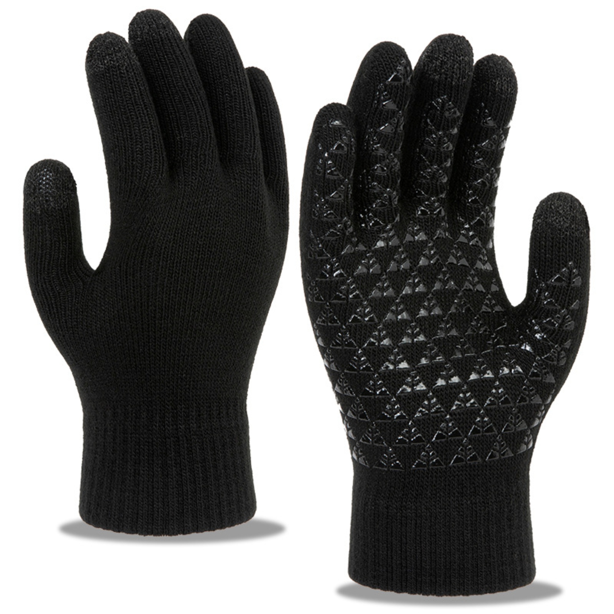 Thermal Stretch Touchscreen Gloves with Anti-Slip Silicone Palm 3