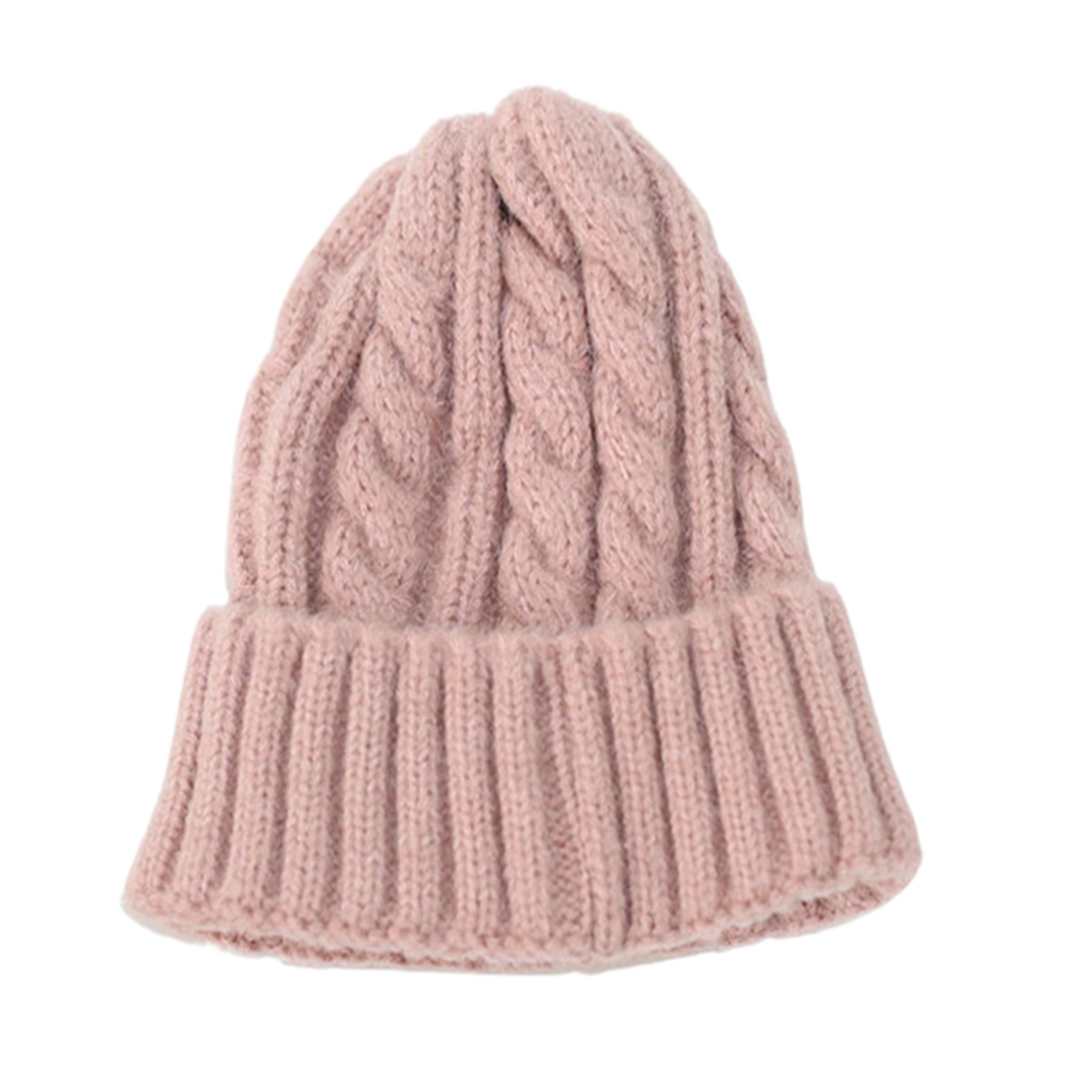 Solid Color Cuff Beanie 1