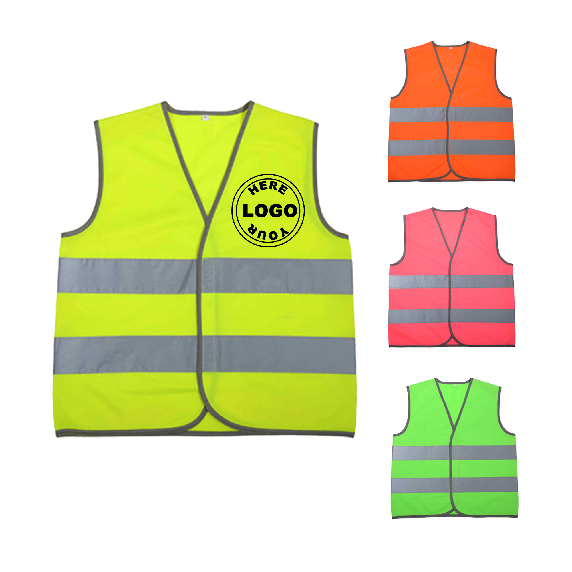 Customizable High Visibility Kids' Safety Vest 2