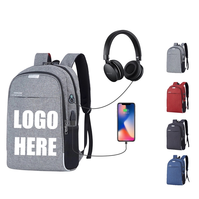 Custom Business Anti Theft Slim Durable Laptops Backpack 5