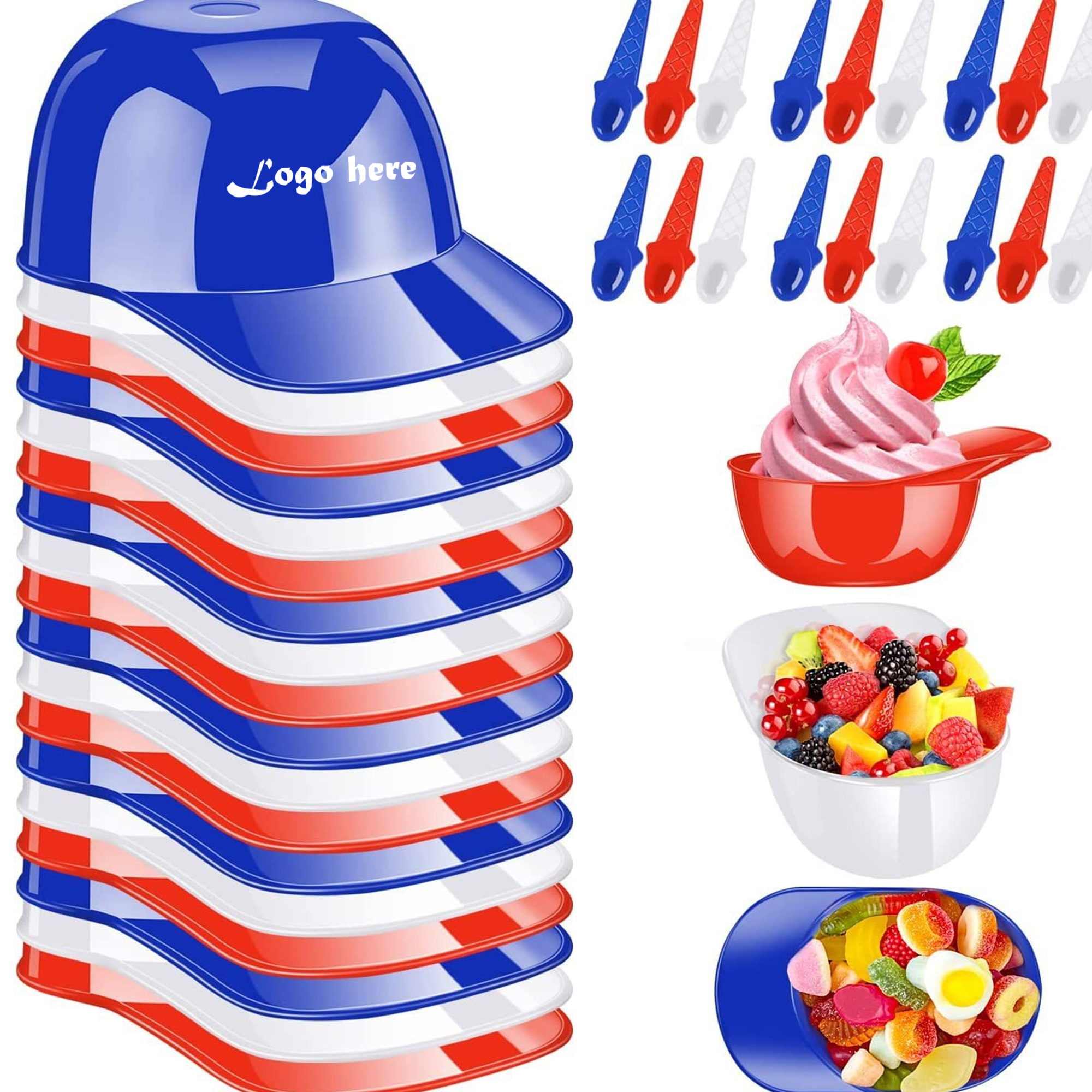 Baseball Helmet Ice Cream Bowl 3
