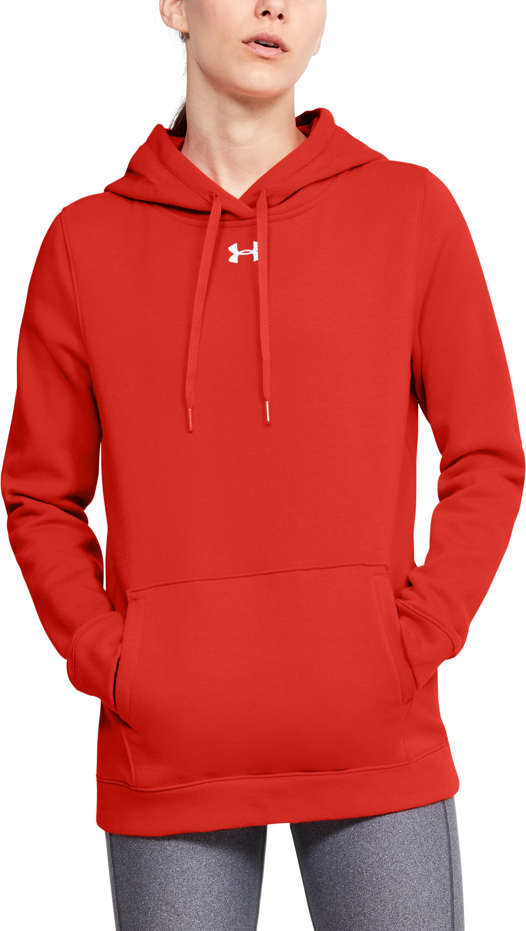 UA Hustle Fleece Women's Hoodie, custom hoodie or sweatshirt with logo imprint 11