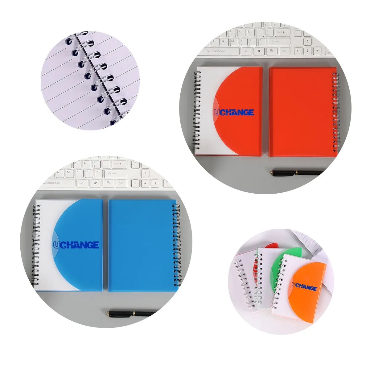 Spiral Notebook With Translucent Pocket Cover 4