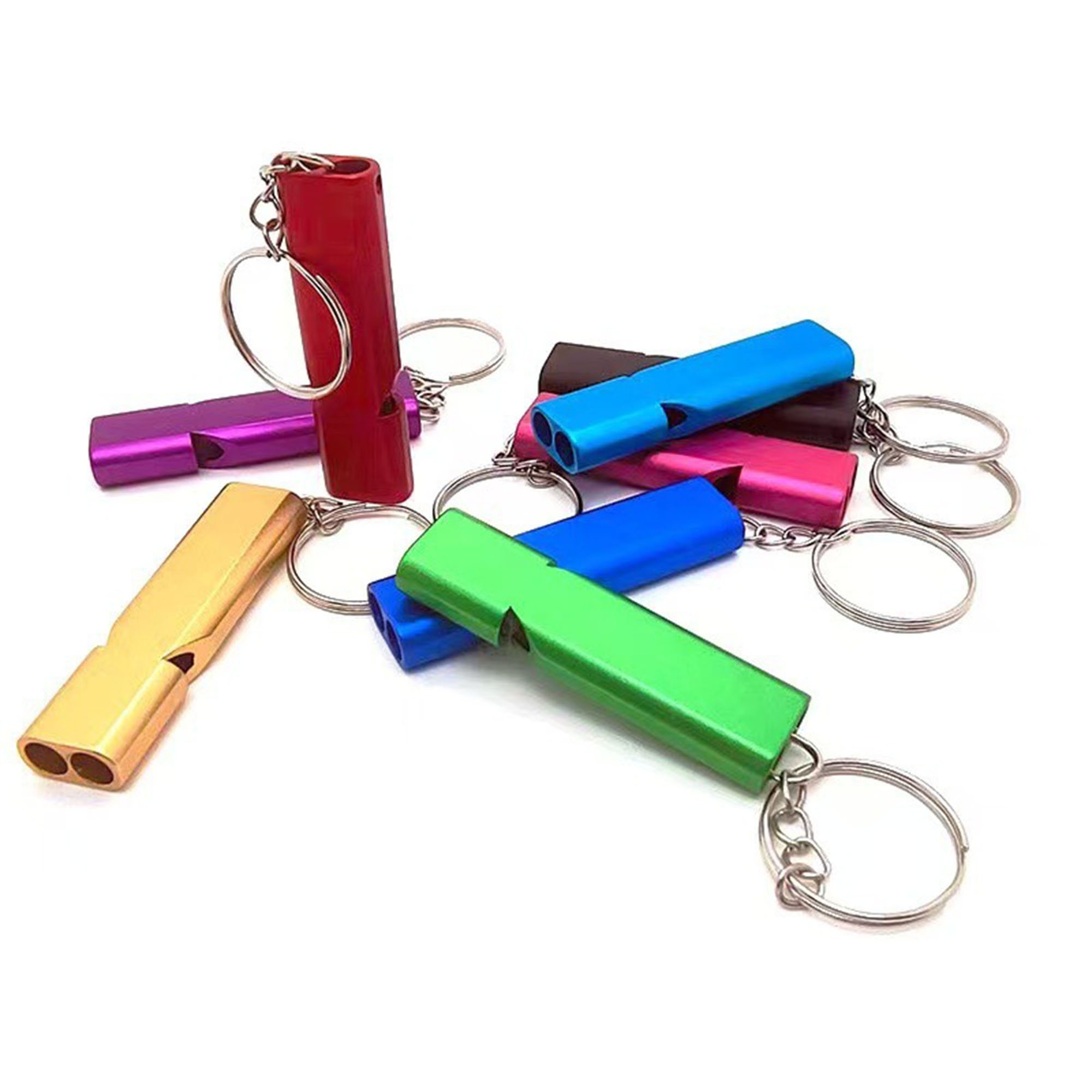 Outdoor Aluminum Alloy Dual Frequency Whistle 5