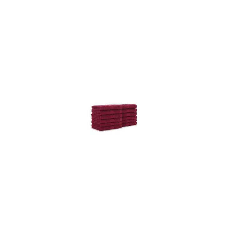 100% Cotton Washcloths - 12 x 12 Burgundy 2