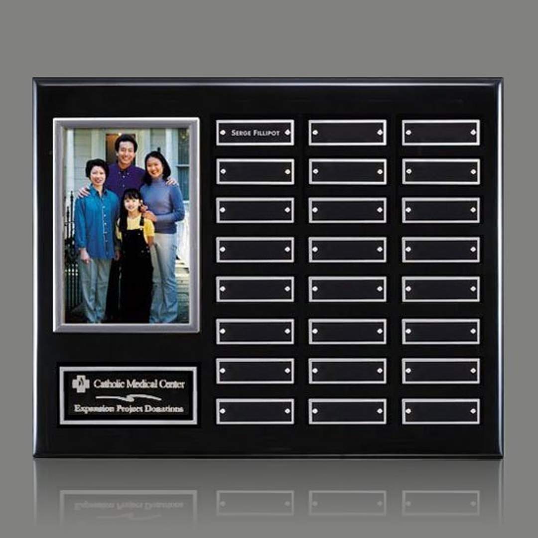 Photo (Vert) P/Plaque - Black/Silver 5