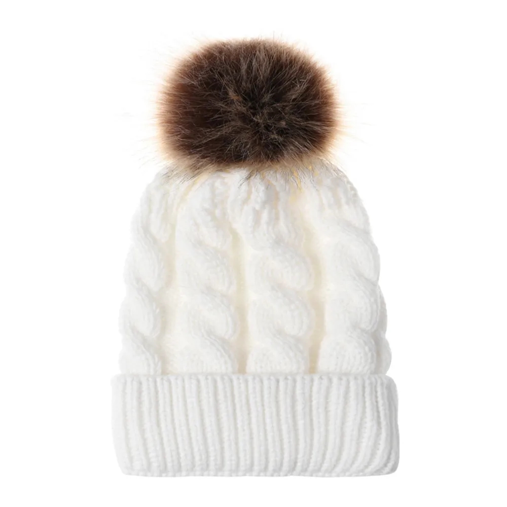 Winter Knit Crossed Soft Warm Ribbed Hat Beanie 4
