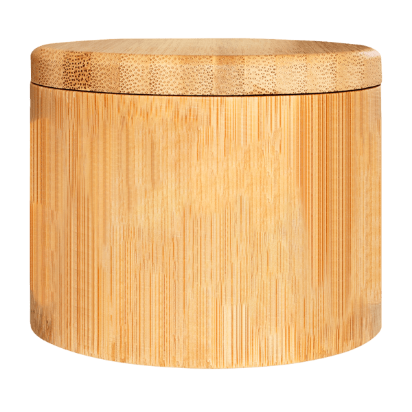 6 oz Round Salt Bamboo Box 28