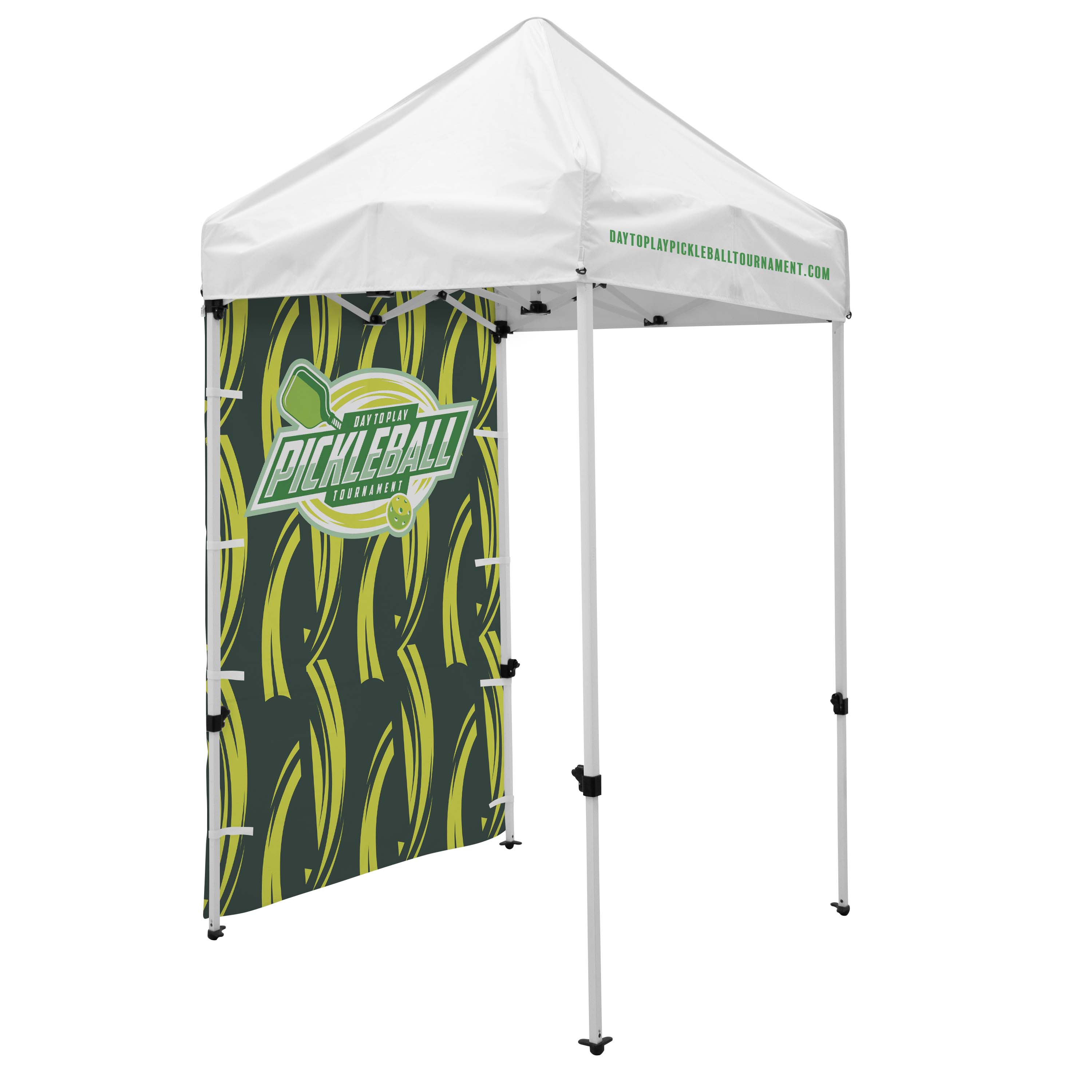 5' Economy Tent Full Wall (Dye Sublimated, Single-Sided) 4