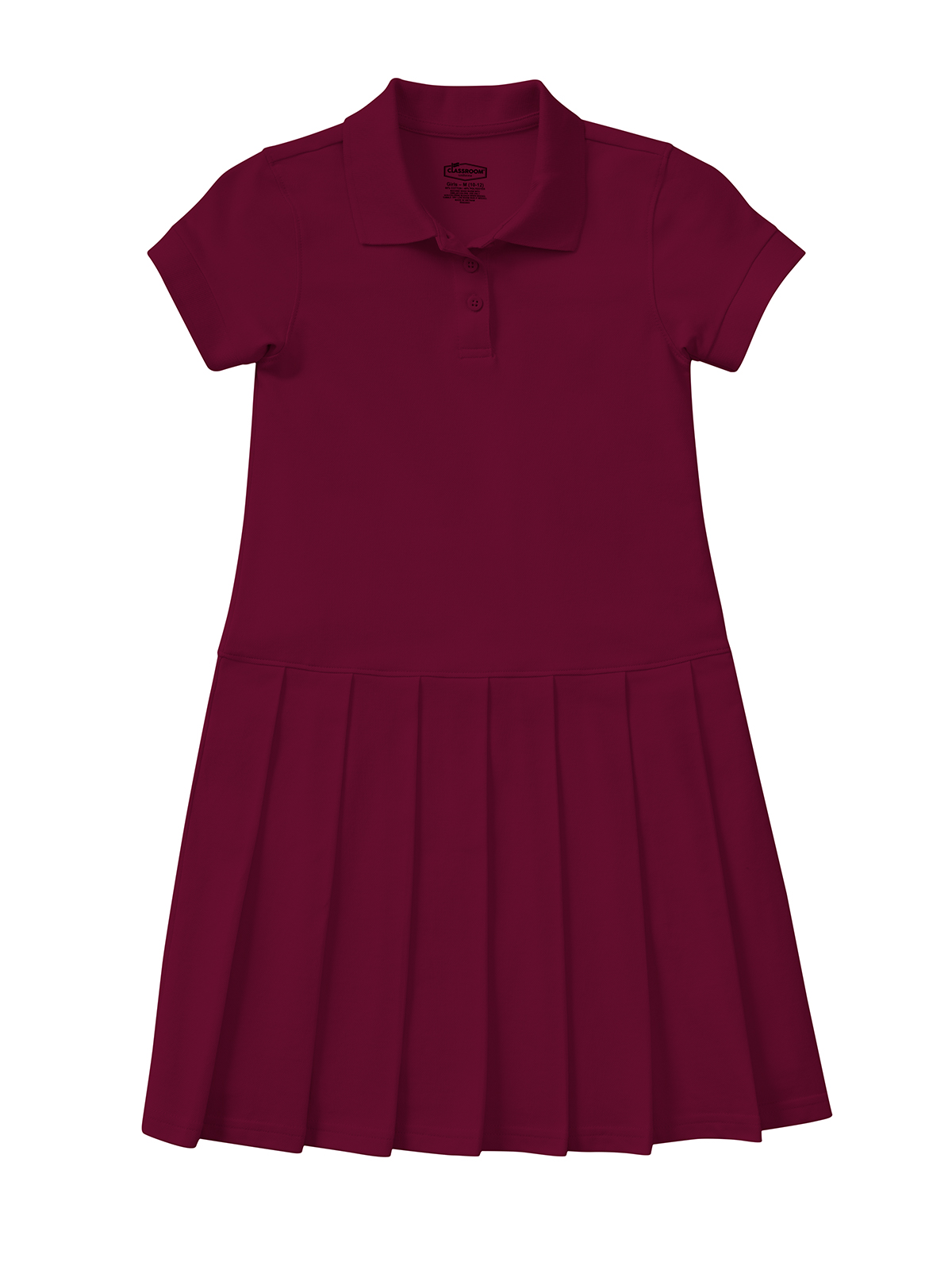 Classroom Uniforms - Girls' Pique Polo Dress for Youth 6