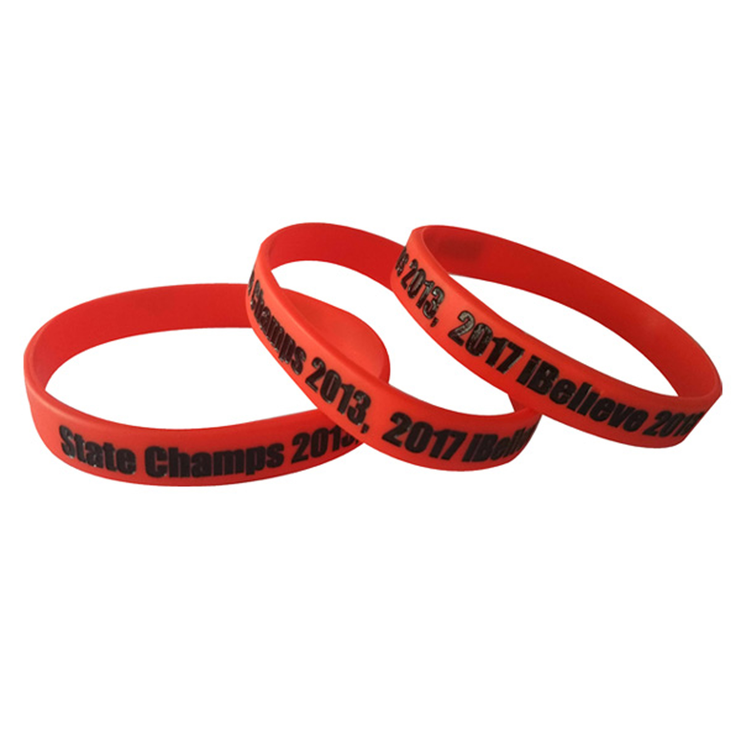 Deboss-Fill Silicone Wristbands 23