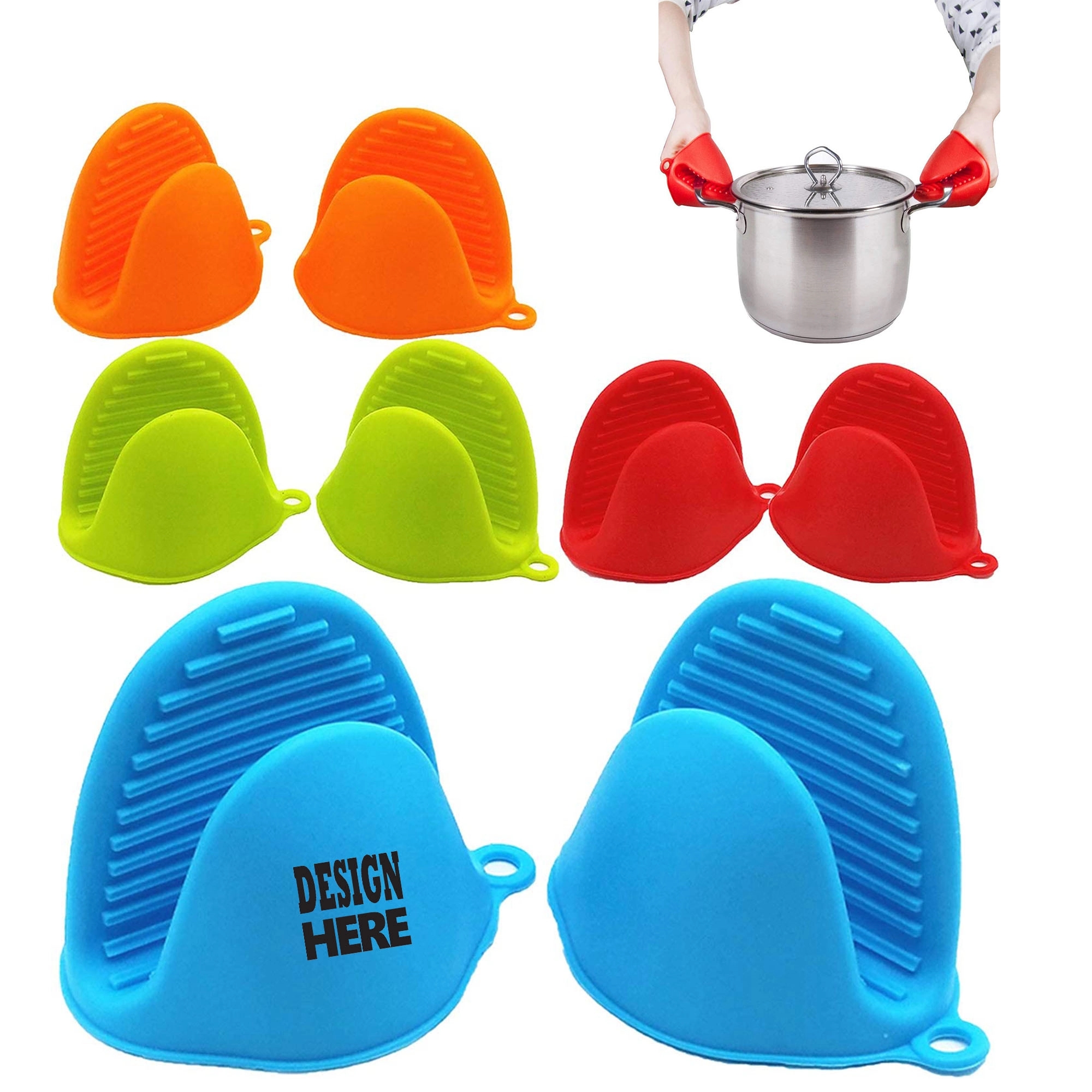 Mini Silicone Oven Mitts Pot Holder 2
