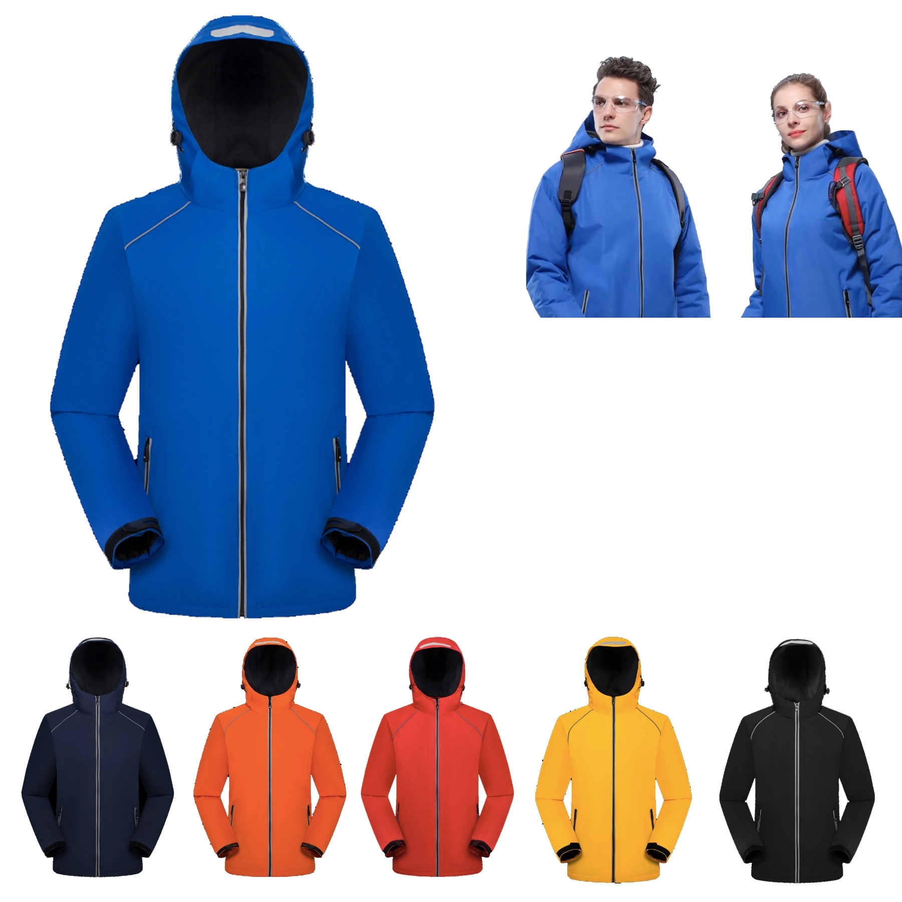 Warm Hooded Ski Jacket 2