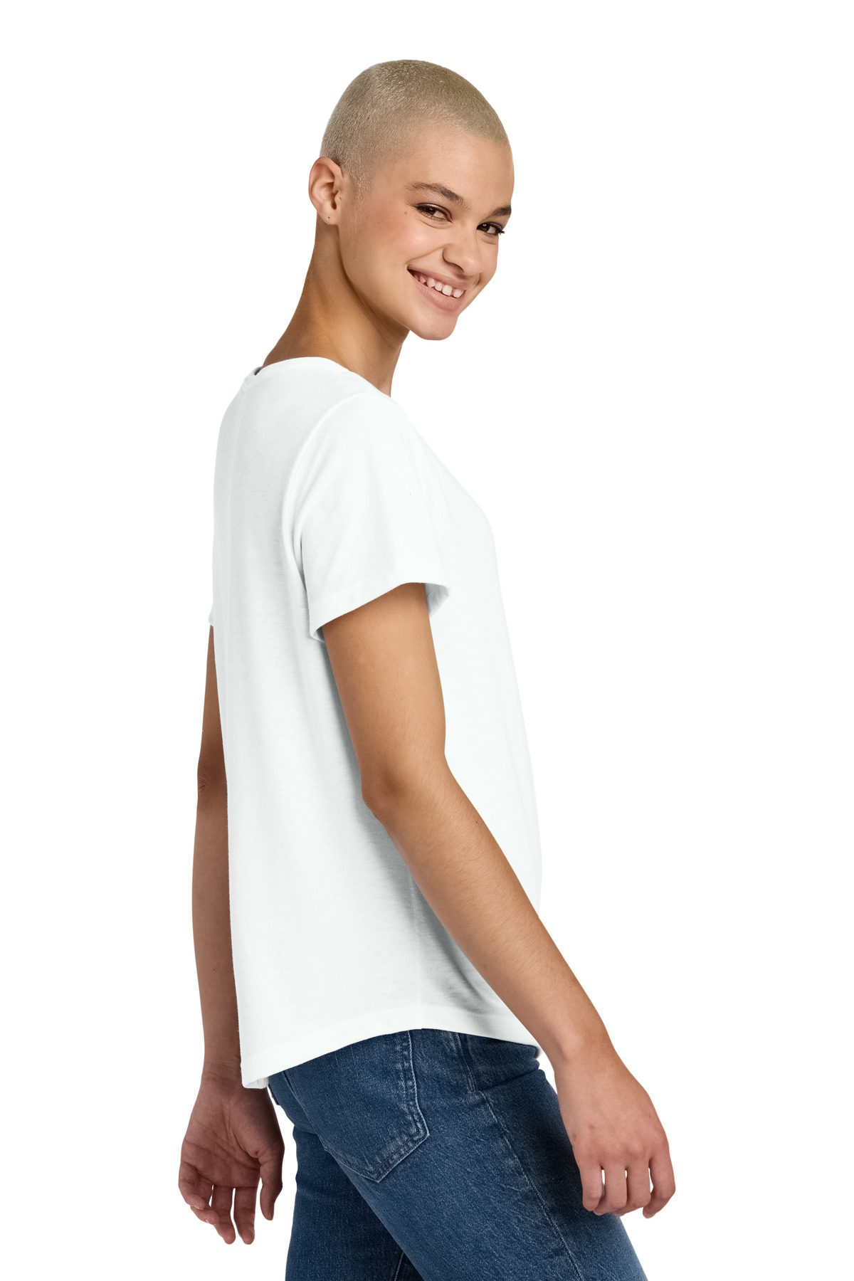 Allmade Women's Relaxed Tri-Blend Scoop Neck Tee AL2015 10