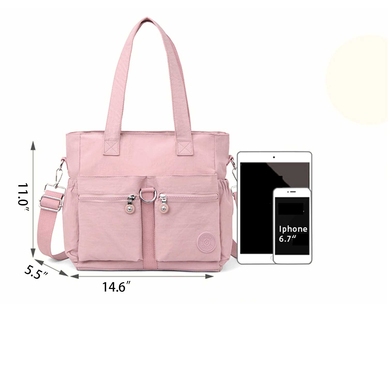 Trendy Nylon Tote - Women's Casual Crossbody Bag 6