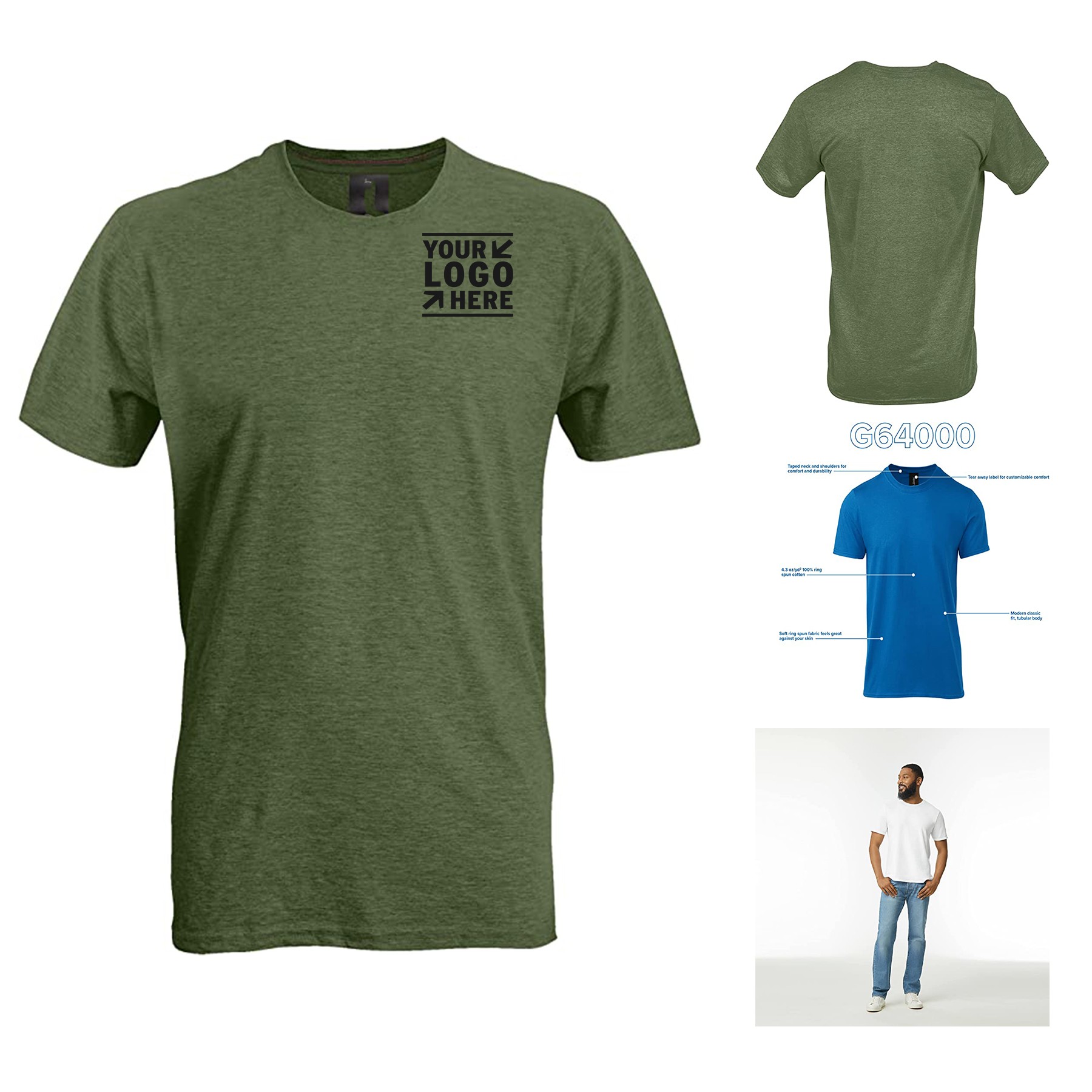 Lightweight Adult Soft Cotton T Shirt 2