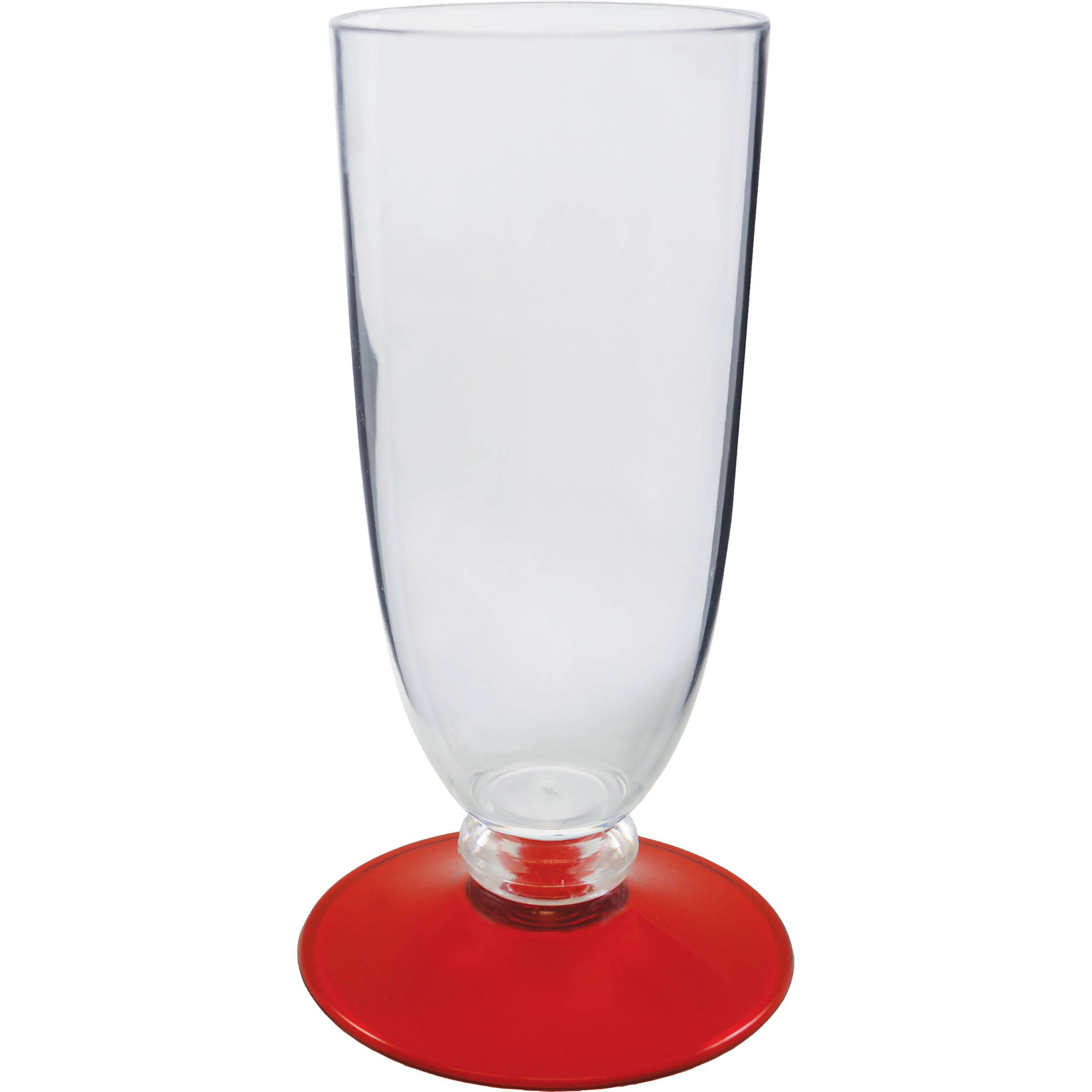 7oz Short Stem Plastic Champagne Flute with Your Choice of Base Color 8