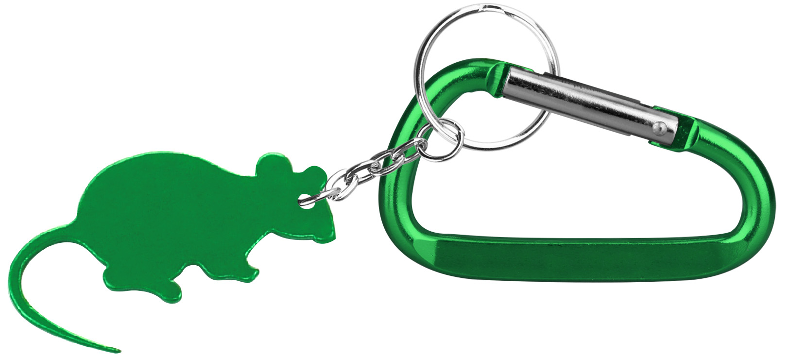 Mouse Shape Bottle Opener Key Chain & Carabiner 2