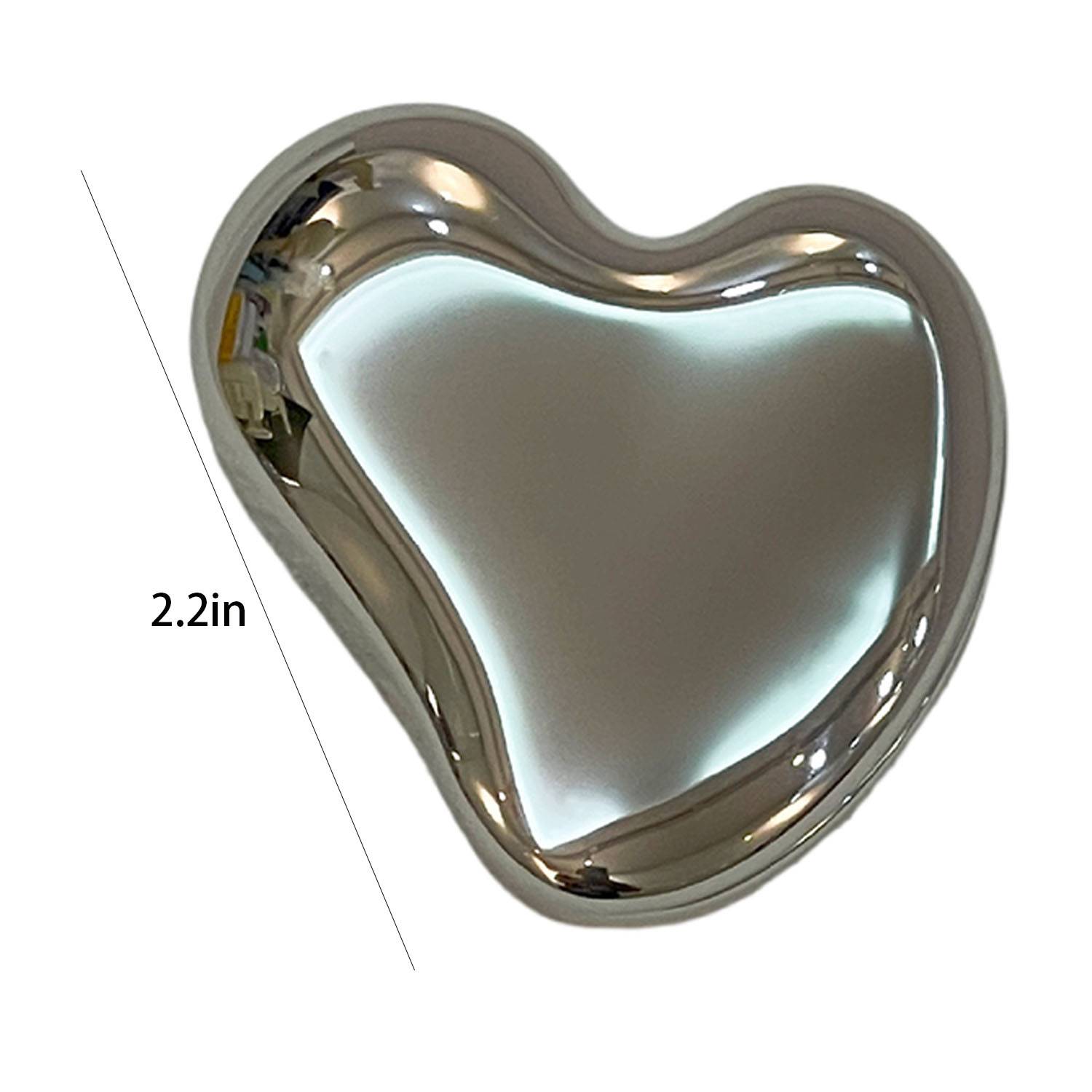 Mini Metal Foldable Makeup Mirror w/ Magnifier 4