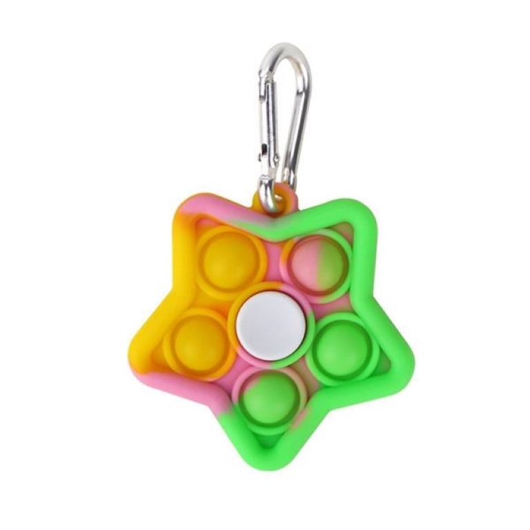 Multi Color Star Shape Silicone Finger Fidget Spinner 6