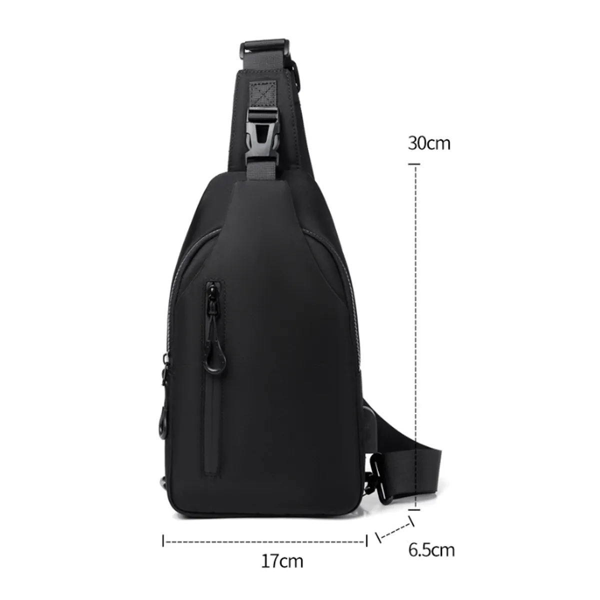 Crossbody Sling Bag with USB Charging Port & Safety Buckle 6
