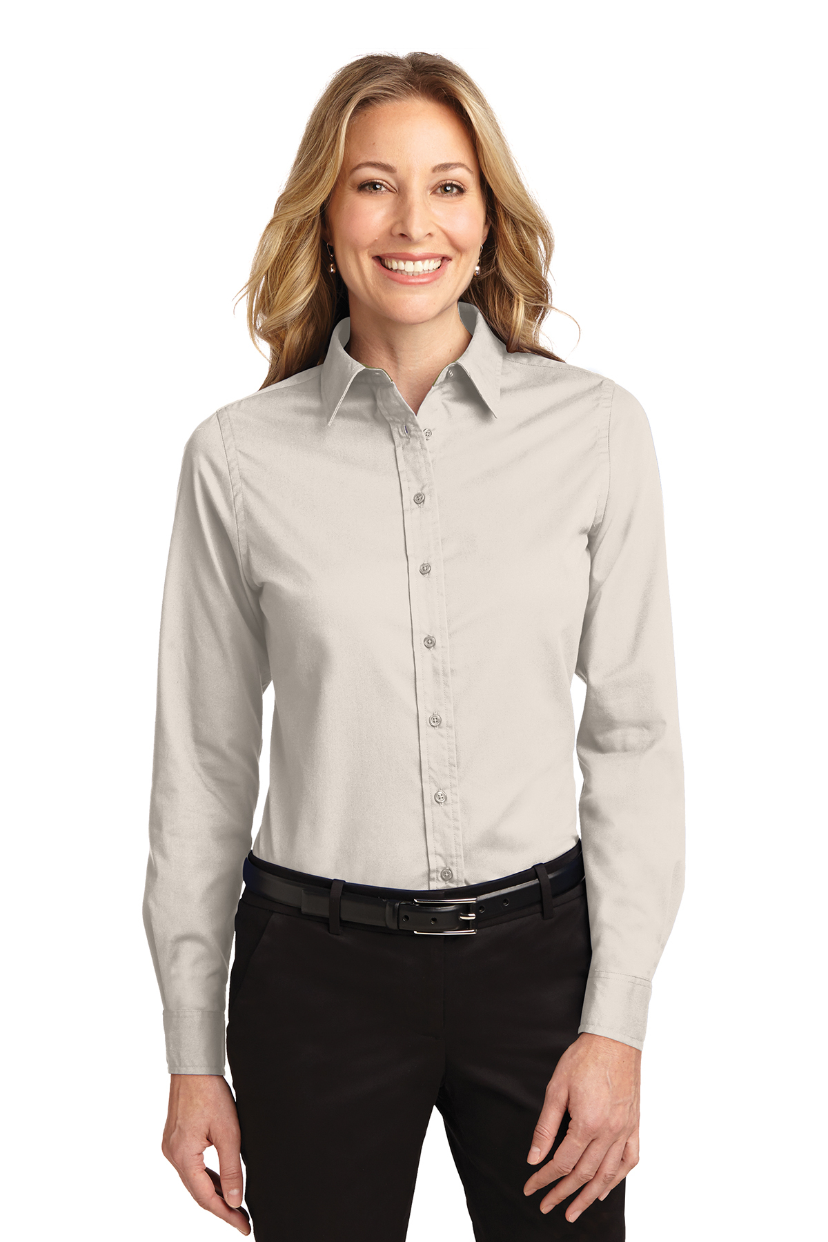 Ladies' Long Sleeve Oxford Button-Down Easy Care Shirts 11