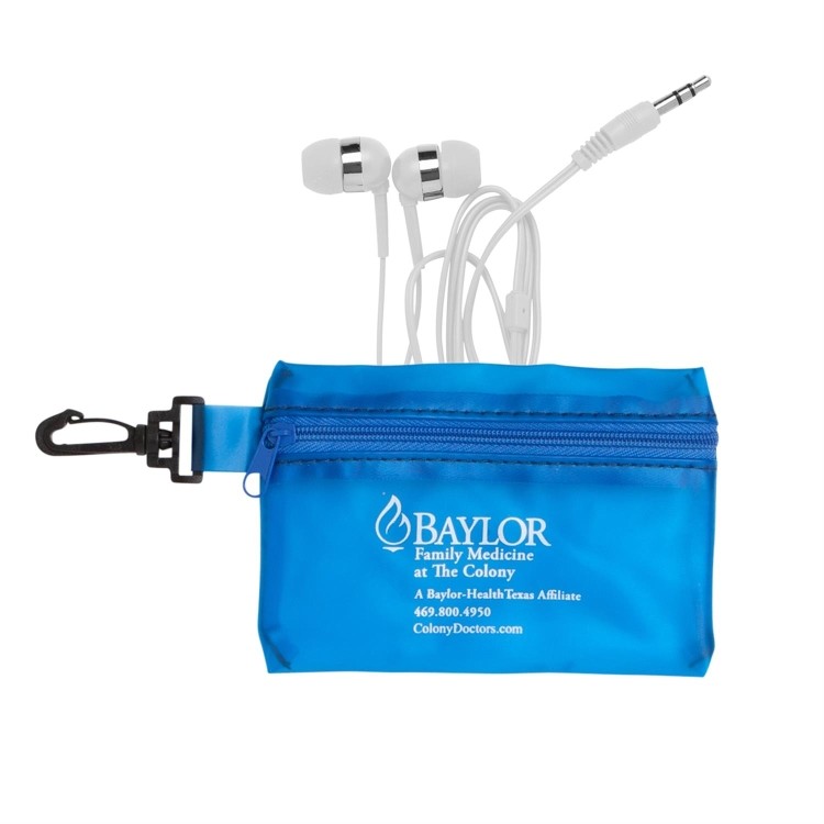 TL-05 Zipper Case w/ White Earphones