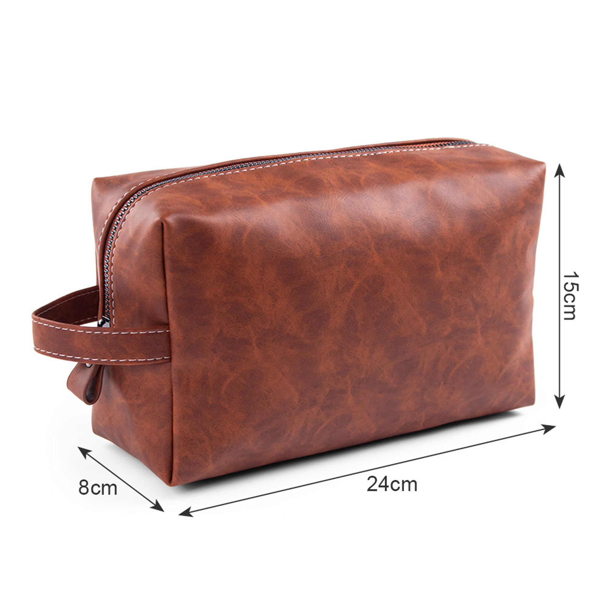Vegan Leather Travel Toiletry Dopp Kit 6