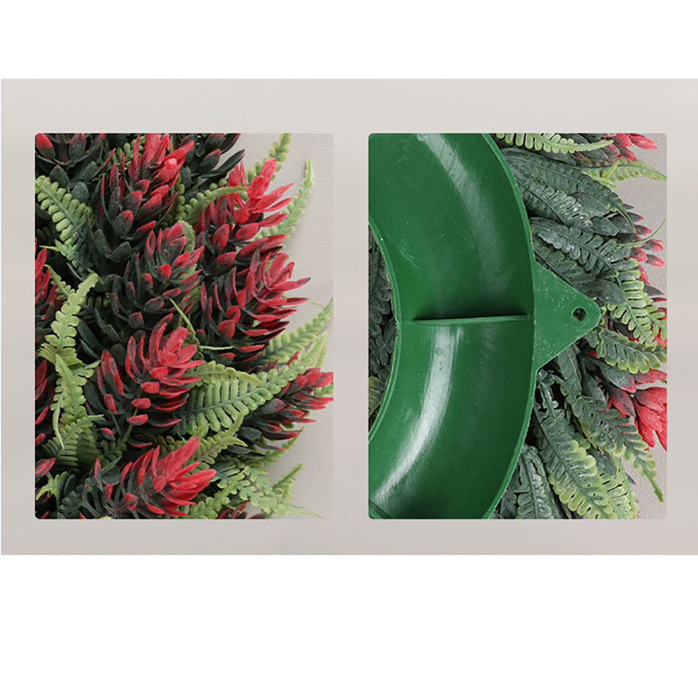 35cm Christmas Artificial Pine Cone Wreath Door Decoration 5