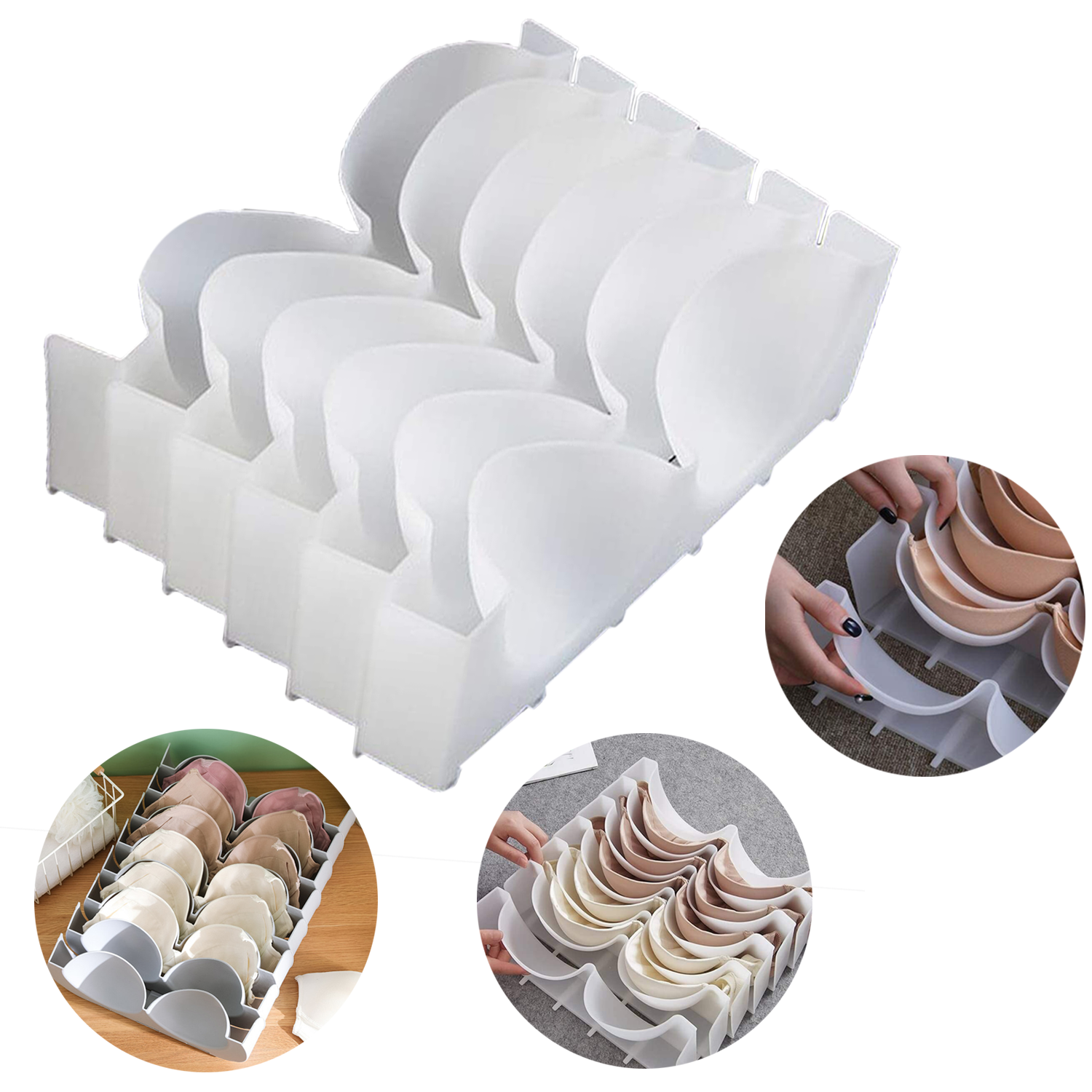 Wardrobe Plastic Bra Storage Box 4