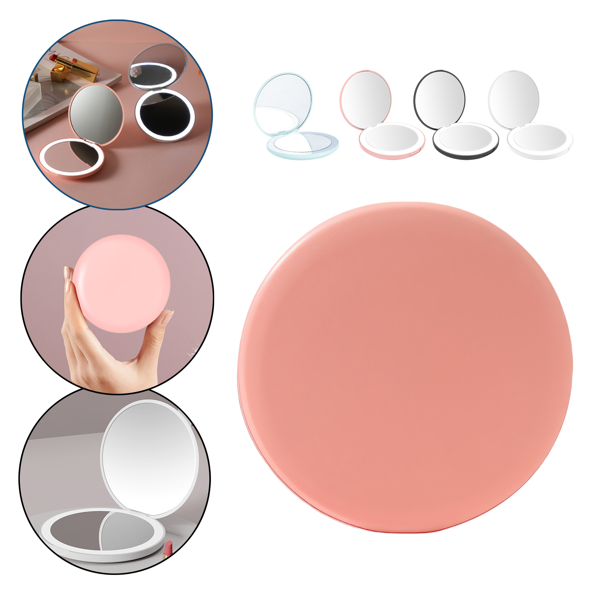 Portable Makeup Mirror w/LED Lights 6