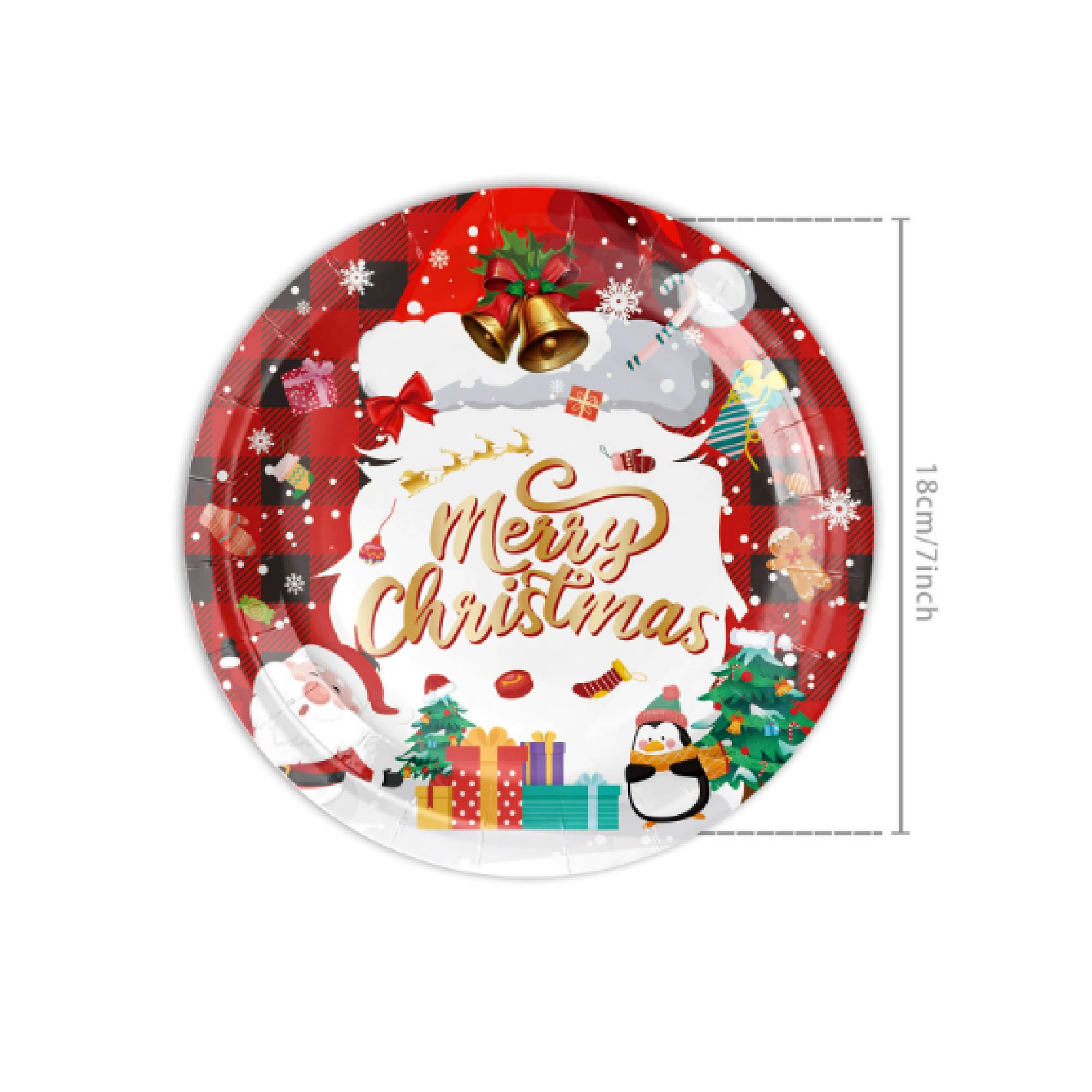 MOQ 50 pcs Festive Xmas Plates 2