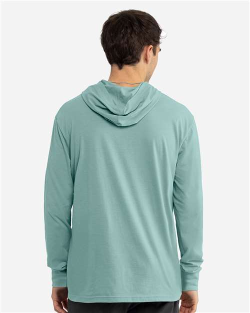 Unisex CVC Hoodie Long Sleeve T-Shirt - 6221 22