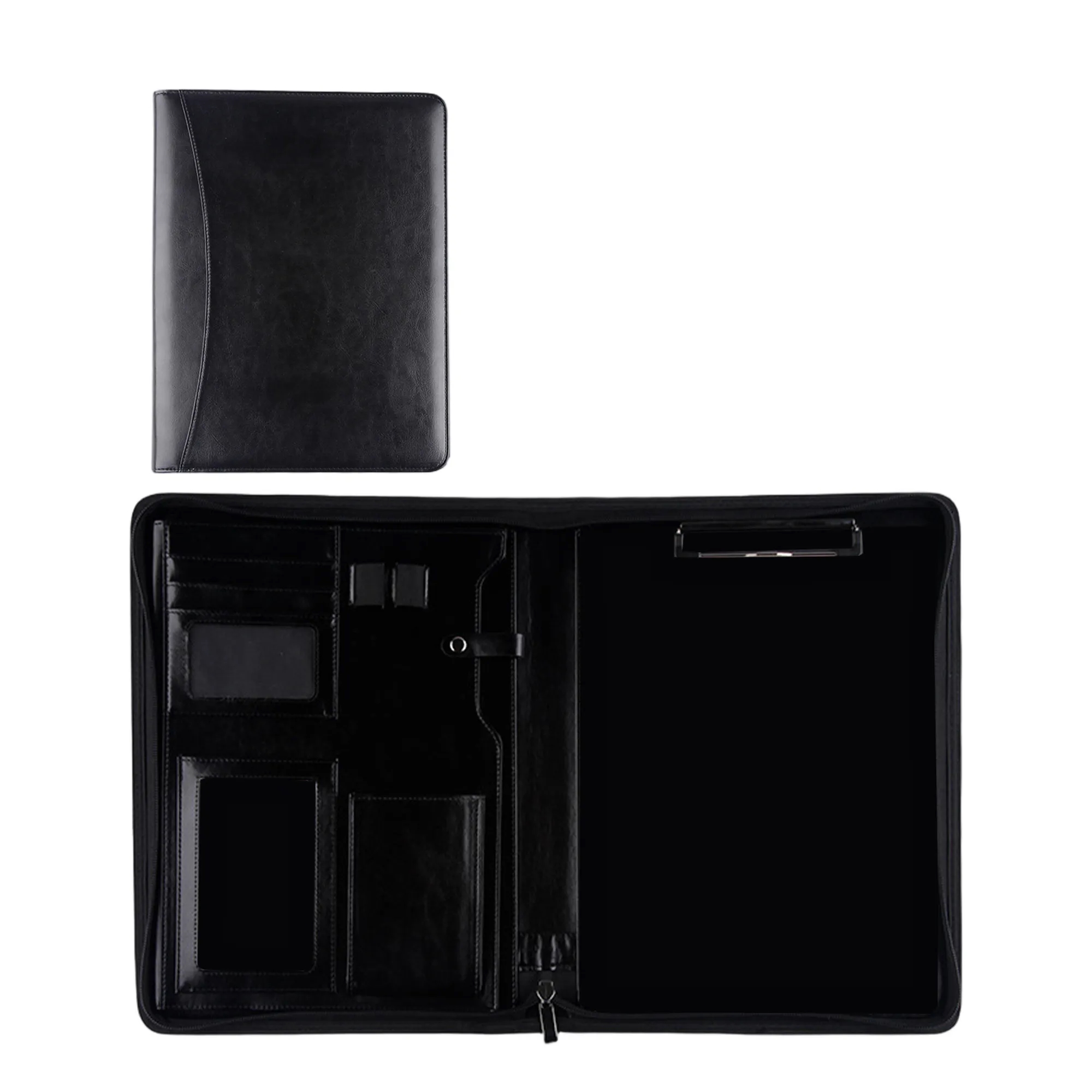 A4 Leather Manager Folder with Multi Compartments 5