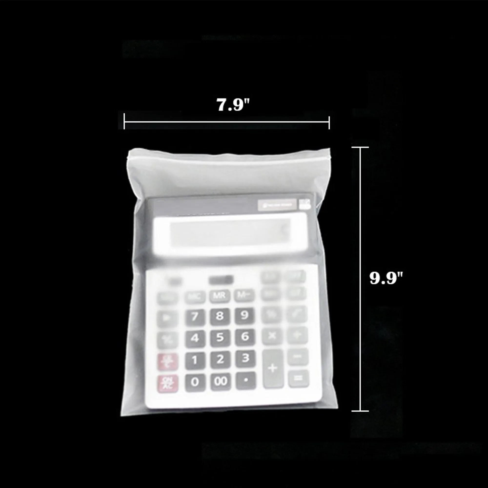 Matte Frosted Resealable Plastic Bags Zip-Lock Seal Storage 2