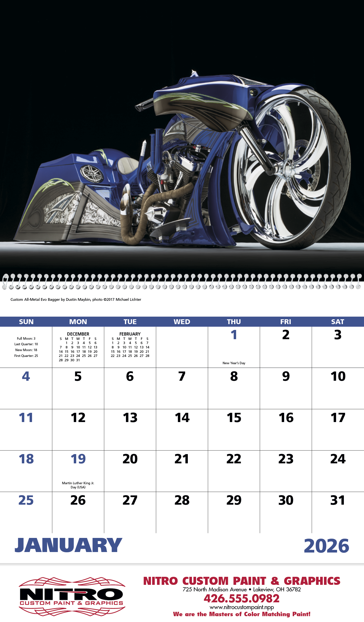 Good Value™ Motorcycles - Spiral Calendar 54