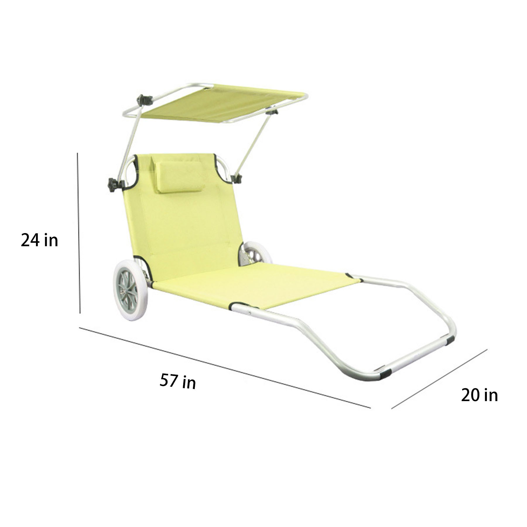 Sun-Shading Folding Beach Chair 6