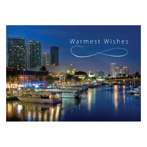 Miami Bayside Market & Marina Greeting Card 1
