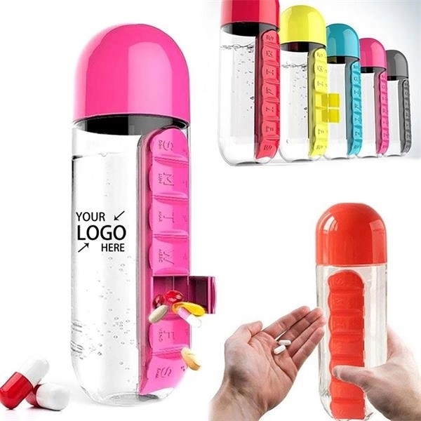 Pill Box Organizer Water Bottle 2