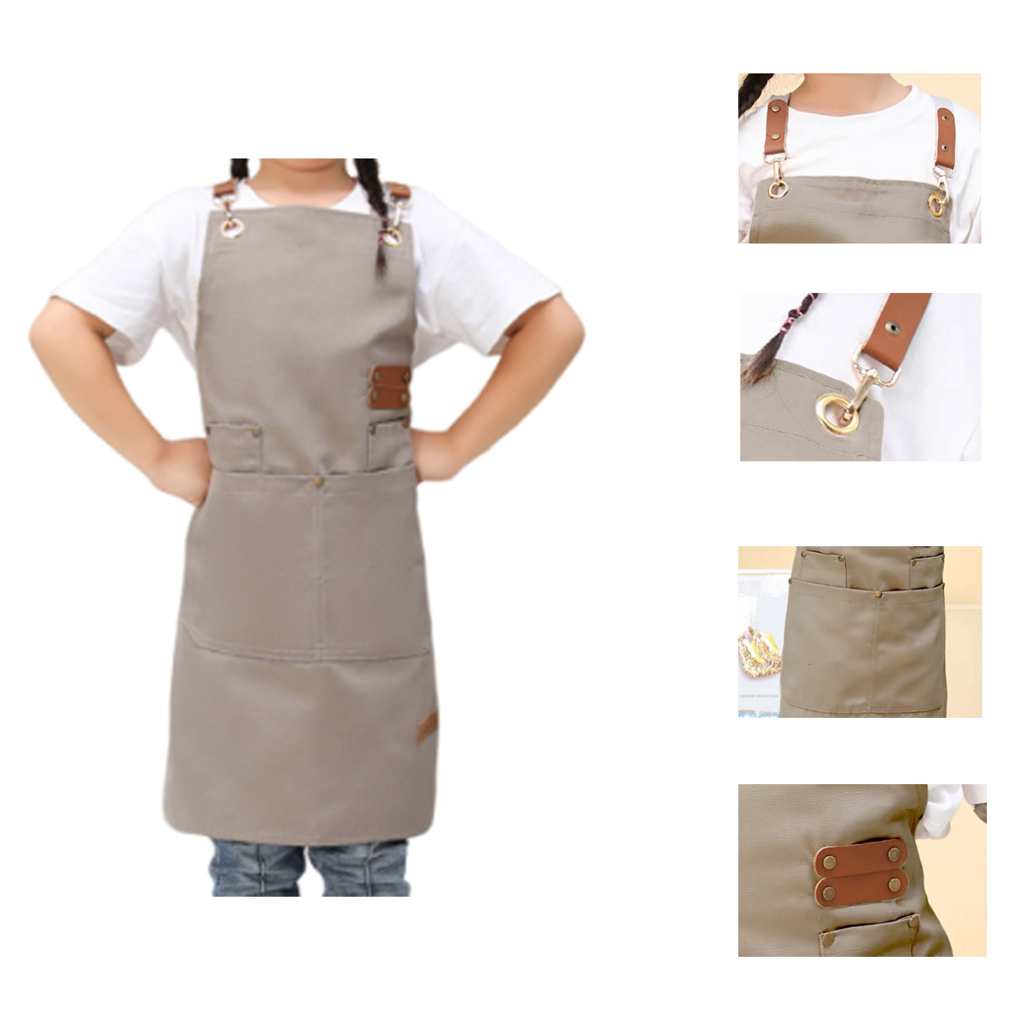 Kids Waterproof Canvas Apron 2