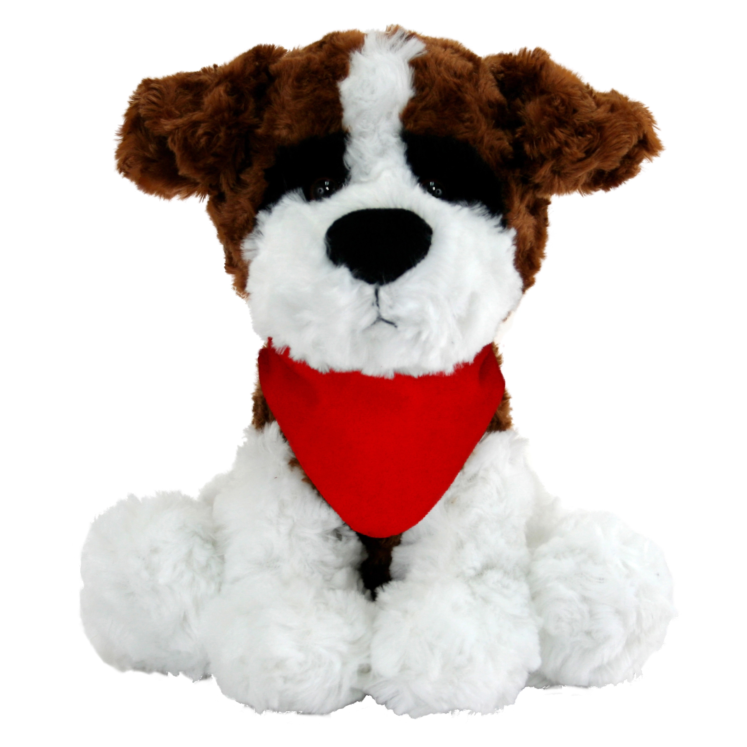 10" Large Sitting Dog - Brown & White 5