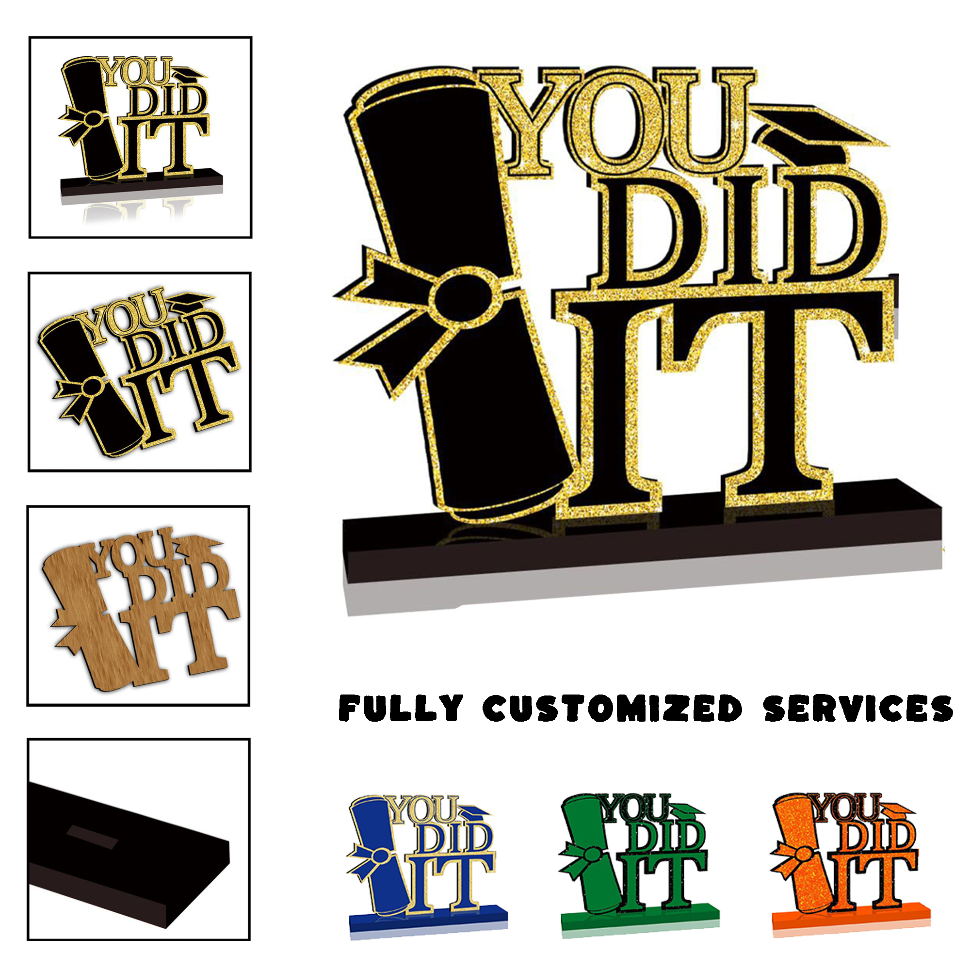 Personalized Graduation Desk Decor 2