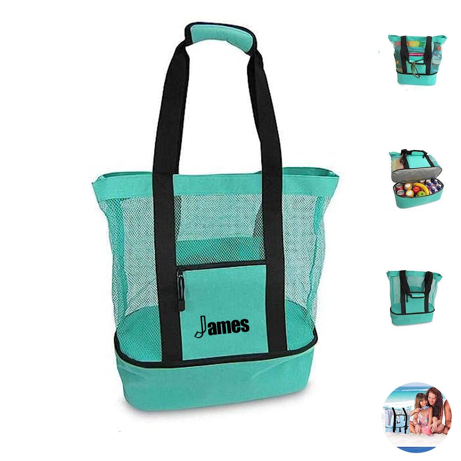 Outdoor Picnic One-Shoulder Camping Double-Decker Beach Bag 2
