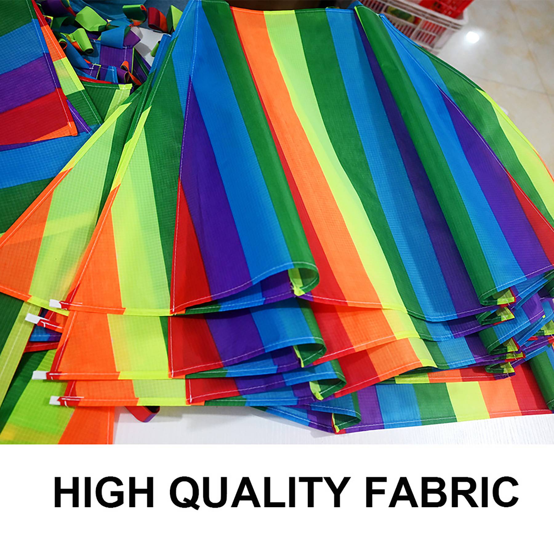 Portable Rainbow Kite with Long Colorful Tails 5