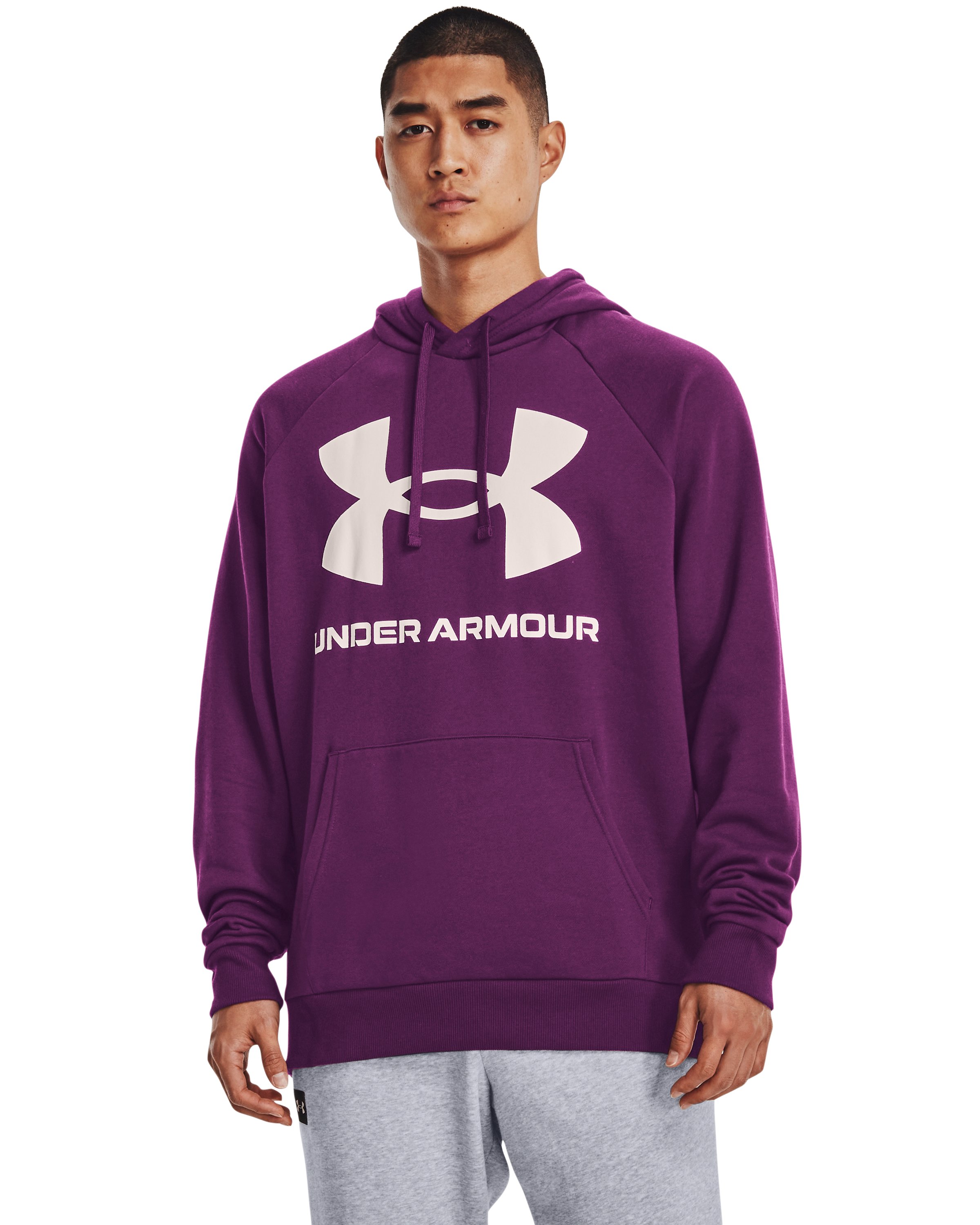 UA Rival Fleece Big Logo Men's Hoodie, custom hoodie or sweatshirt with logo imprint 8
