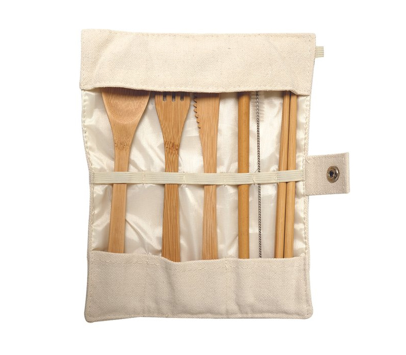 7-in-1 Eco-friendly Bamboo Cutlery Set 4