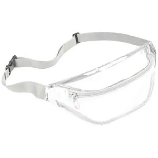 Clear Transparent PVC Fanny Pack Bag W/Zipper Pocket 9