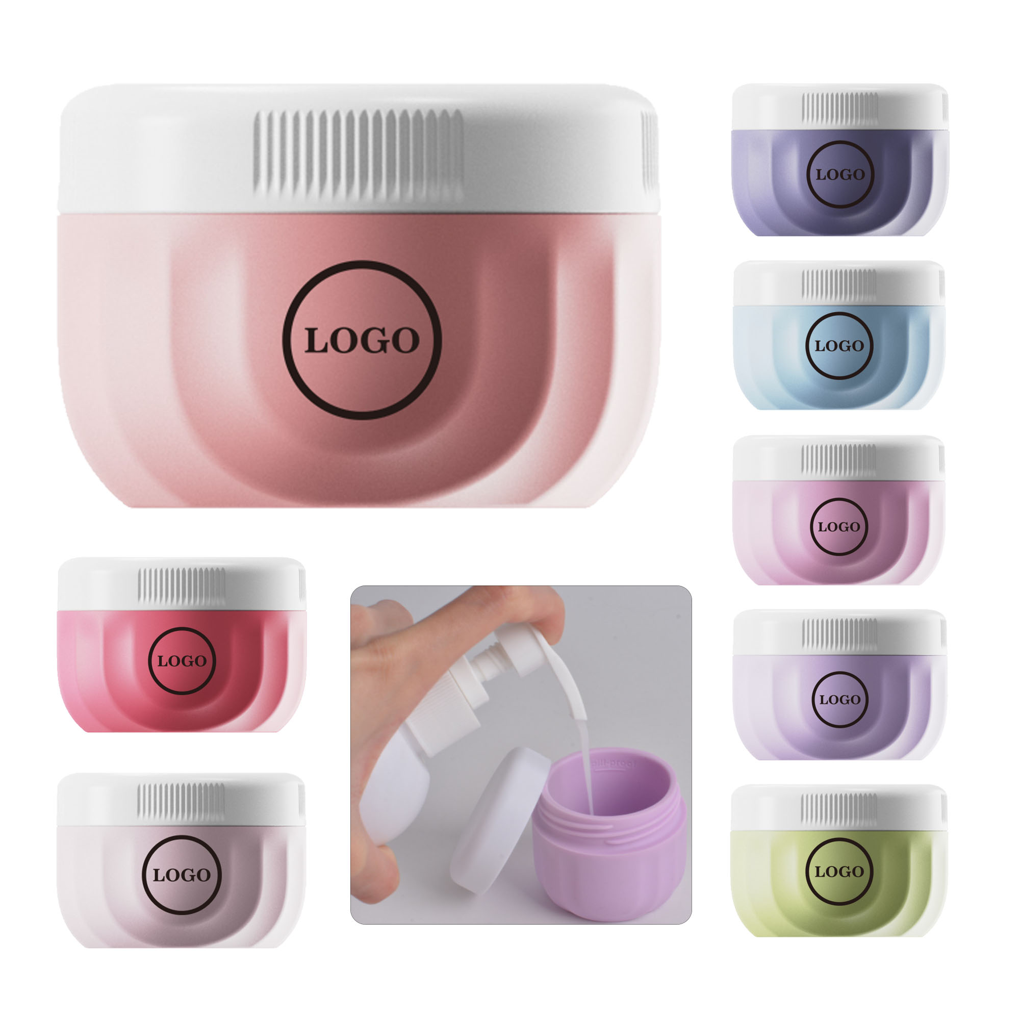 MOQ200 Silicone Travel Shower Liquid Packaging Container 2